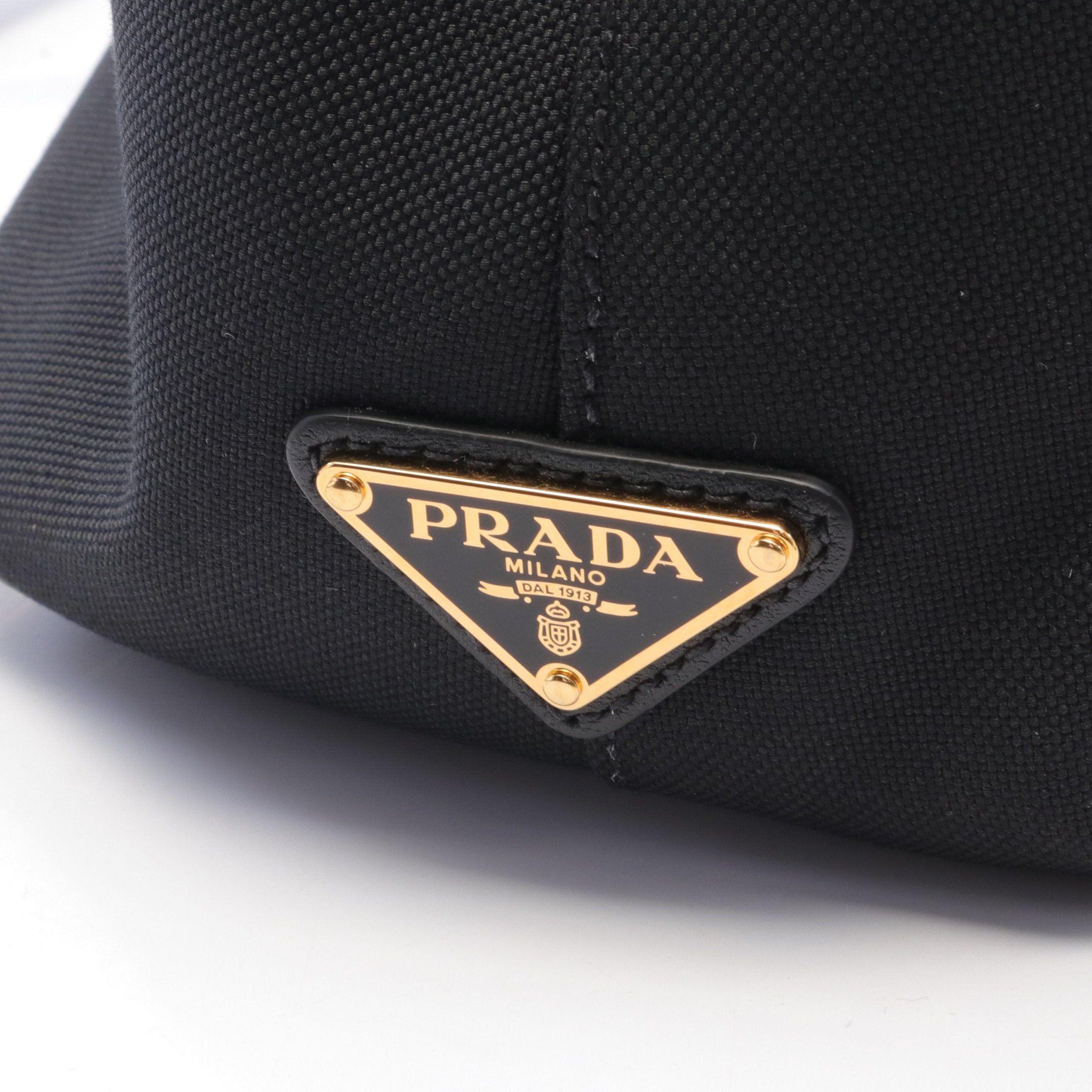 Prada Prada Handbag Canvas Leather Black Size ONE SIZE - 5 Thumbnail