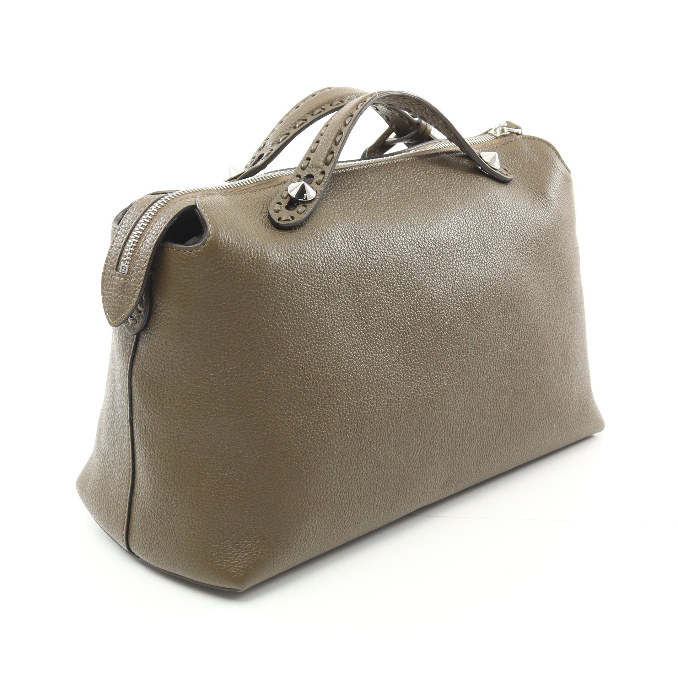 Fendi Fendi Bi The Way Selleria Large Handbag Leather Khaki Brown Size ONE SIZE - 2 Thumbnail
