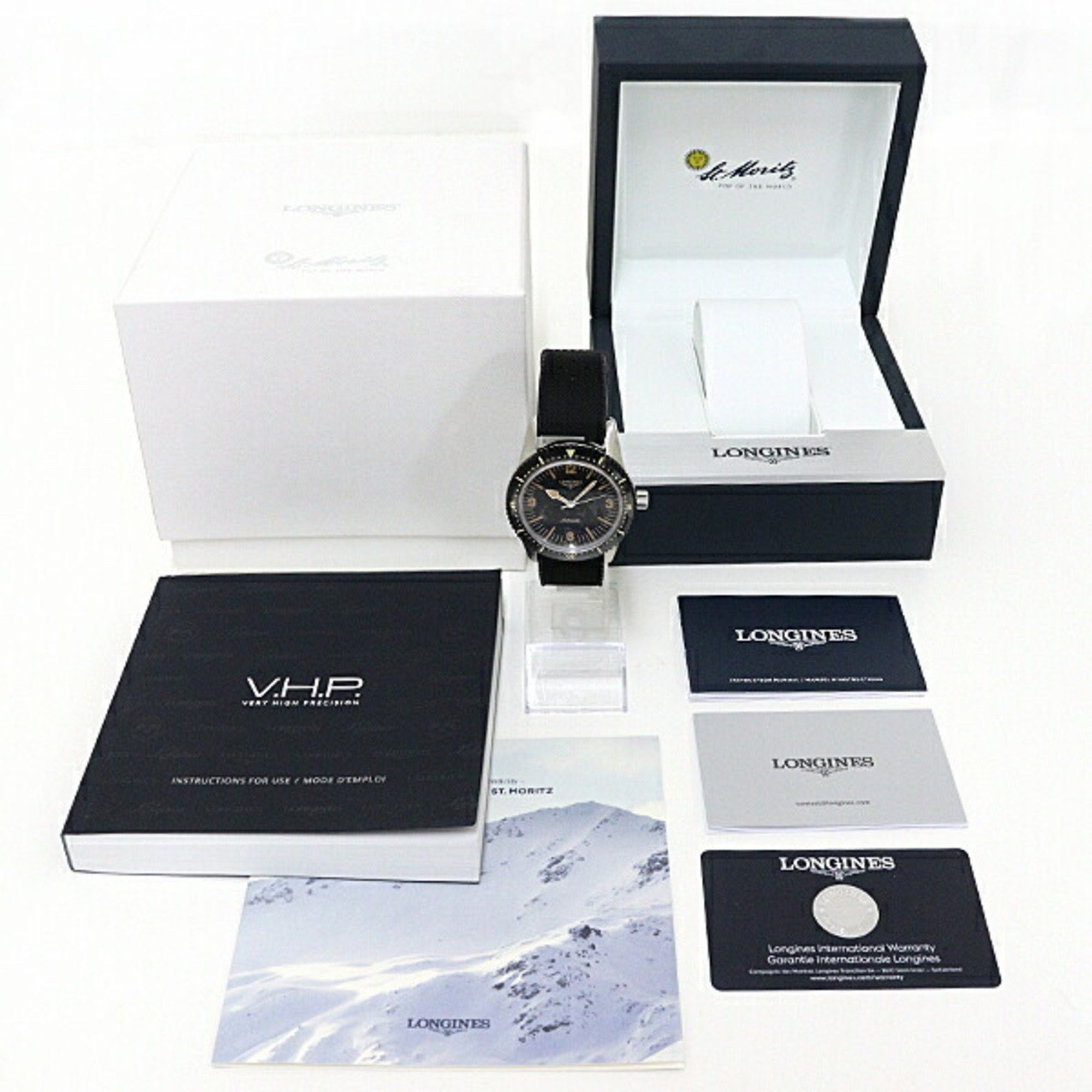 Longines LONGINES Men's Watch Heritage Skin Diver L2.822.4 Black Dial Automatic Size ONE SIZE - 2 Thumbnail
