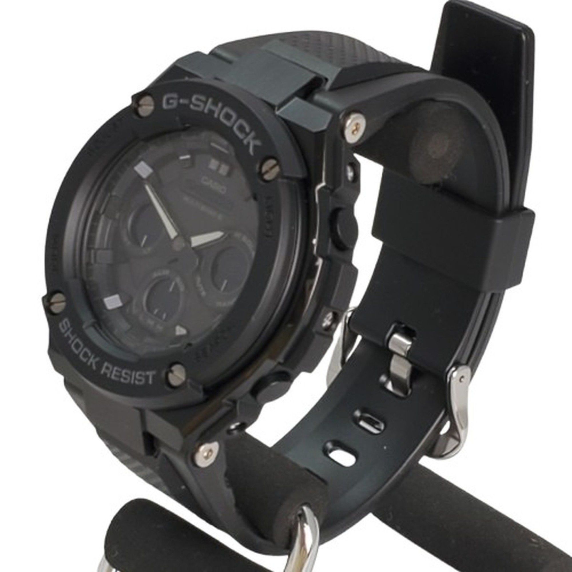 Casio G-SHOCK Casio Watch GST-W300G-1A1 G-STEEL Radio Solar G-Steel Ana-Digi Black Mid-Size Tough Kaizuka Store Size ONE SIZE - 2 Thumbnail