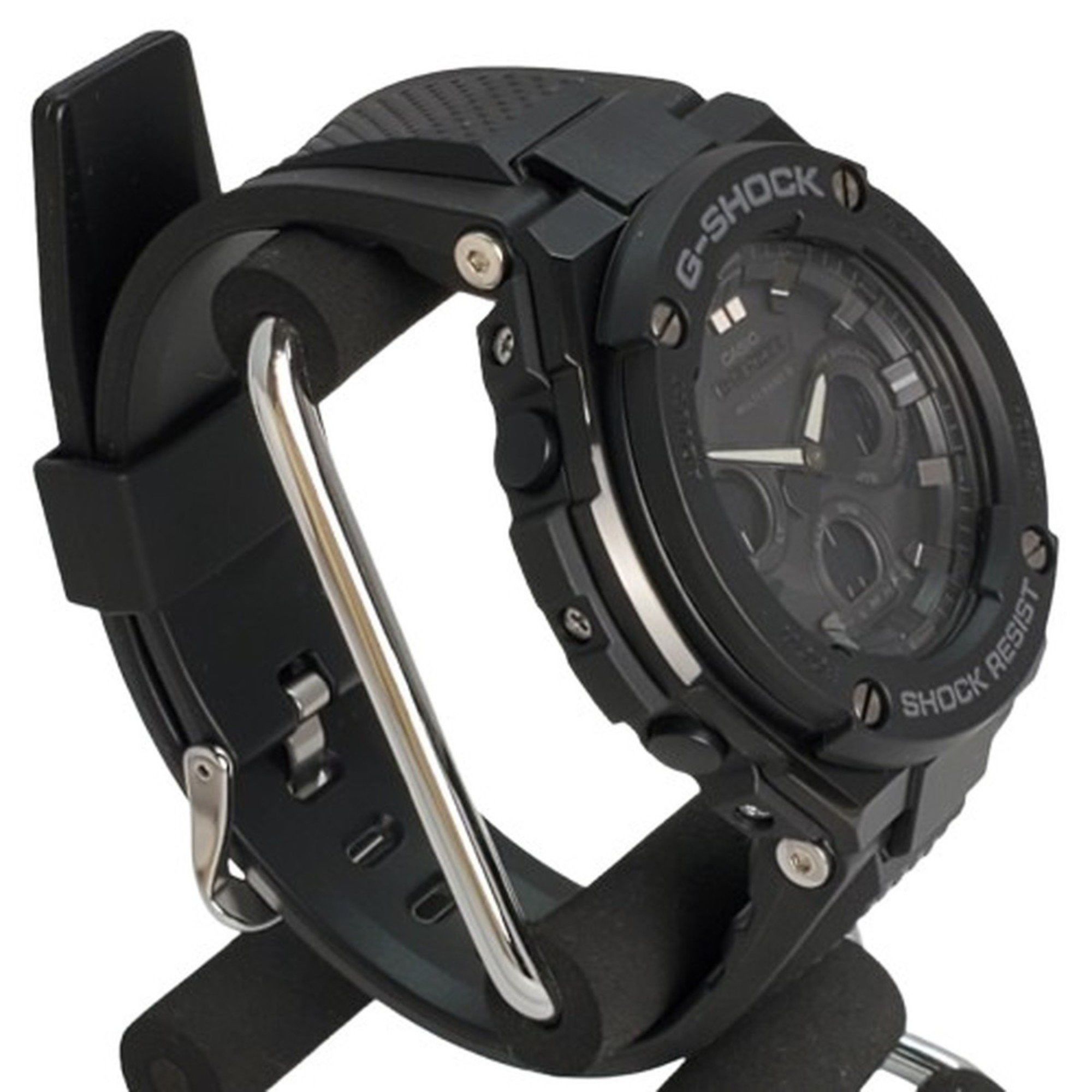 Casio G-SHOCK Casio Watch GST-W300G-1A1 G-STEEL Radio Solar G-Steel Ana-Digi Black Mid-Size Tough Kaizuka Store Size ONE SIZE - 3 Thumbnail
