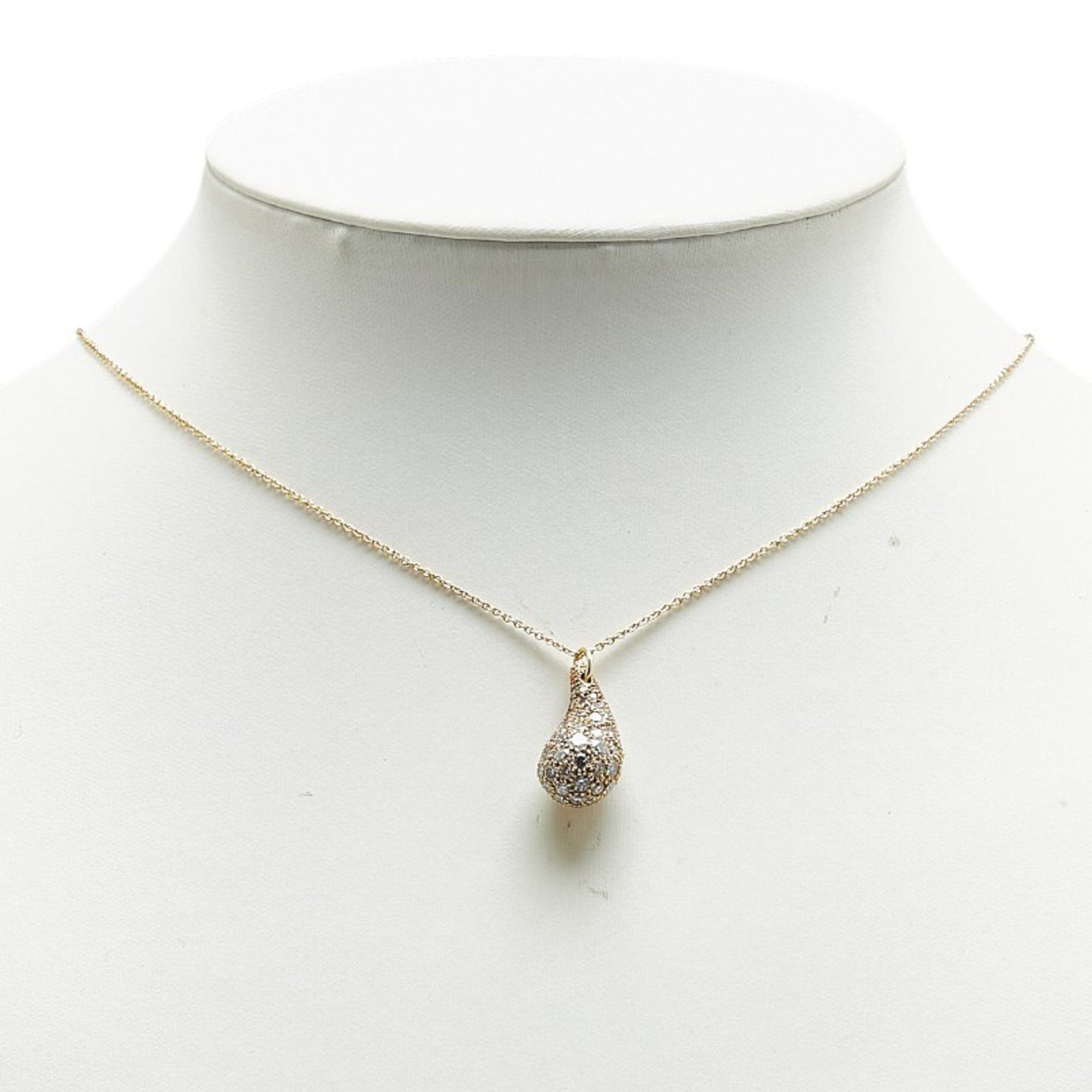 Tiffany & Co. Tiffany Elsa Peretti teardrop Bave diamond necklace K18YG yellow gold for women TIFFANY&Co. Size ONE SIZE - 9 Thumbnail