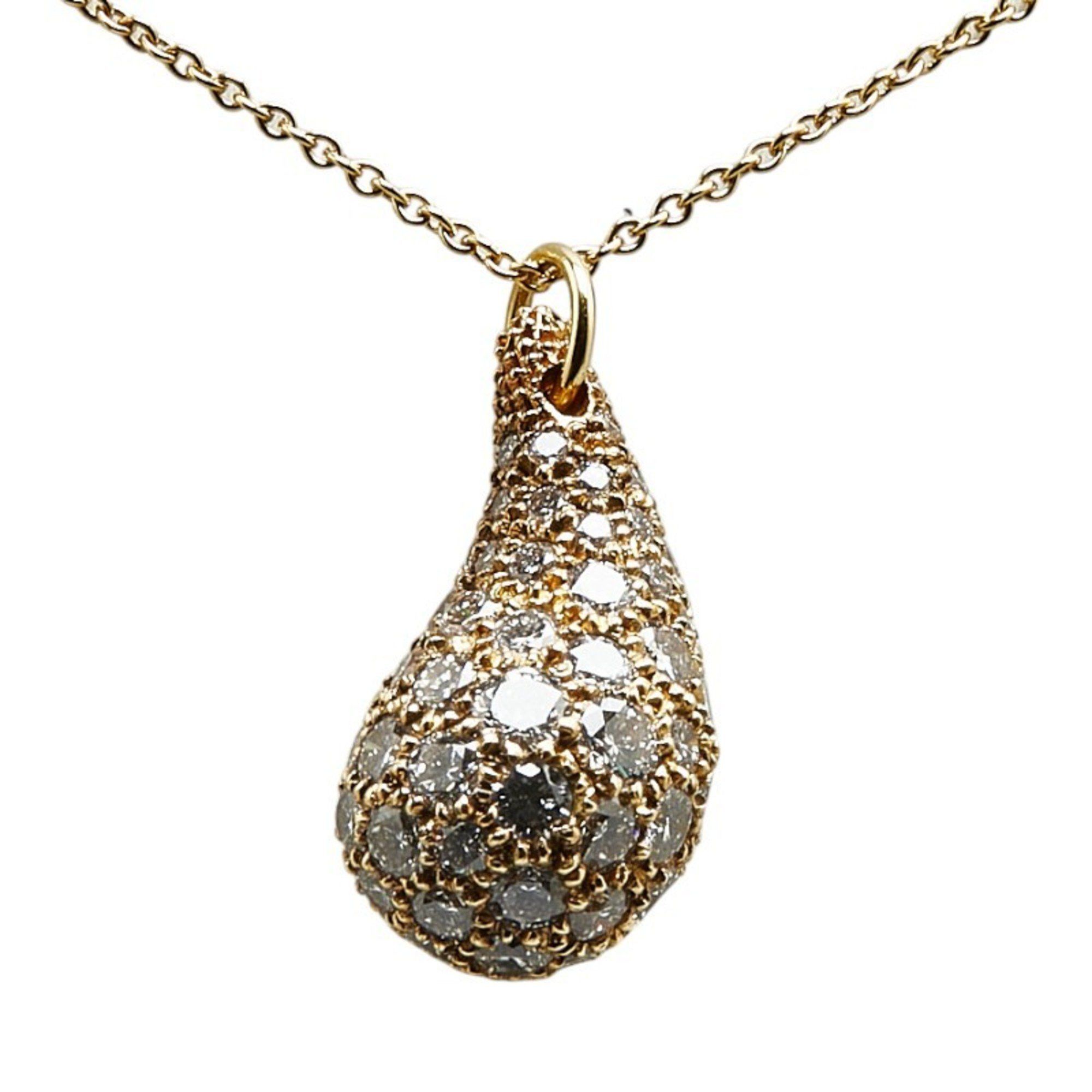 Tiffany & Co. Tiffany Elsa Peretti teardrop Bave diamond necklace K18YG yellow gold for women TIFFANY&Co. Size ONE SIZE - 2 Thumbnail