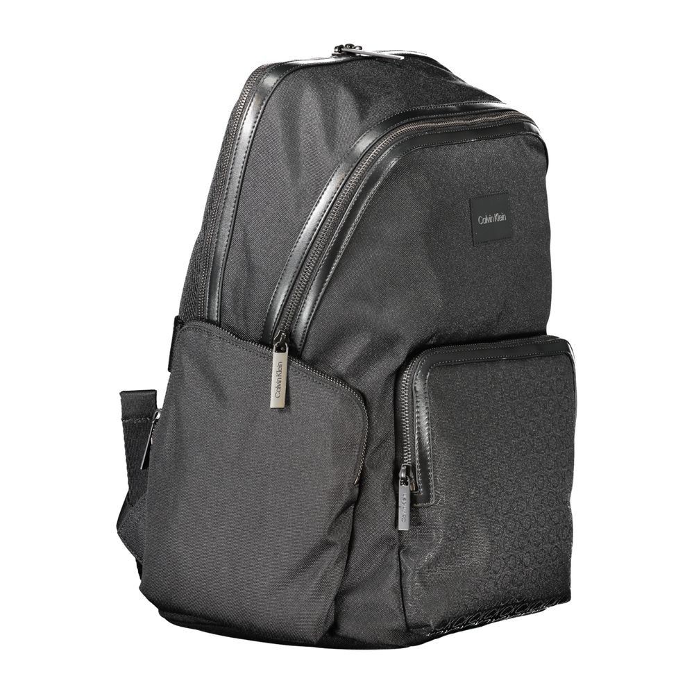 Calvin Klein Black Polyester Men's Backpack Size ONE SIZE - 3 Thumbnail