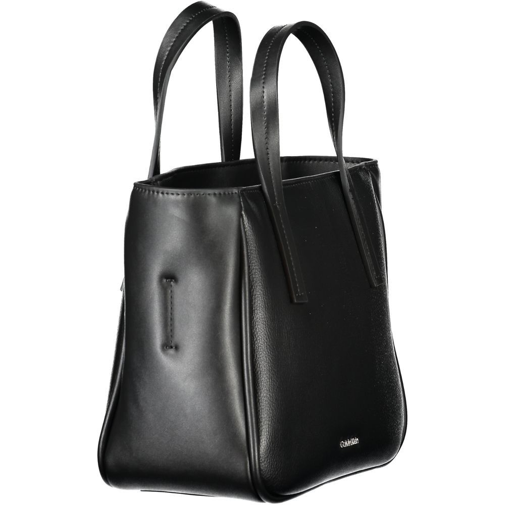 Calvin Klein Black Polyester Women's Handbag Size ONE SIZE - 3 Thumbnail