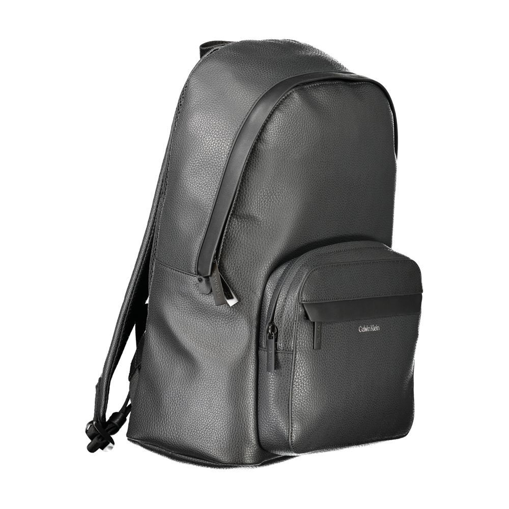 Calvin Klein Black Polyester Men's Backpack Size ONE SIZE - 3 Thumbnail