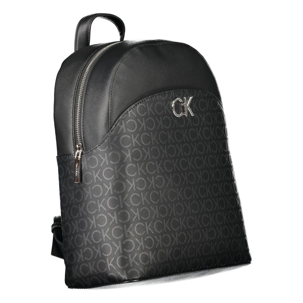 Calvin Klein Black Polyethylene Women's Backpack Size ONE SIZE - 3 Thumbnail