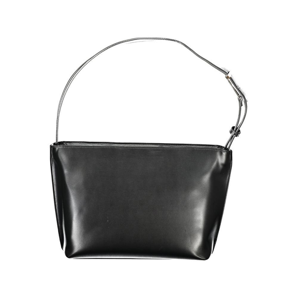 Black Polyester Women's Handbag