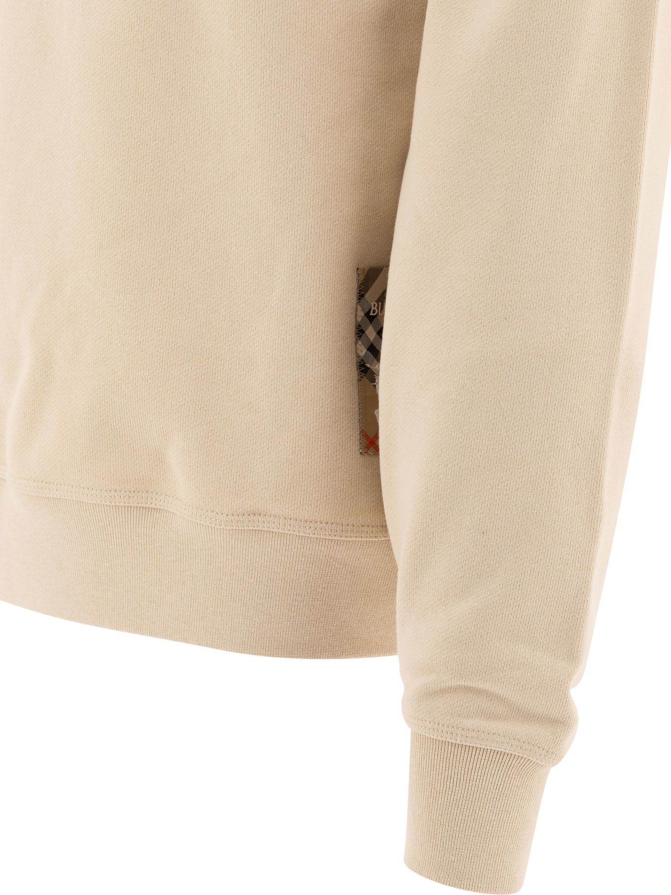 Burberry Crew Neck Sweatshirt With Check Detail Size US M / EU 48-50 / 2 - 4 Thumbnail