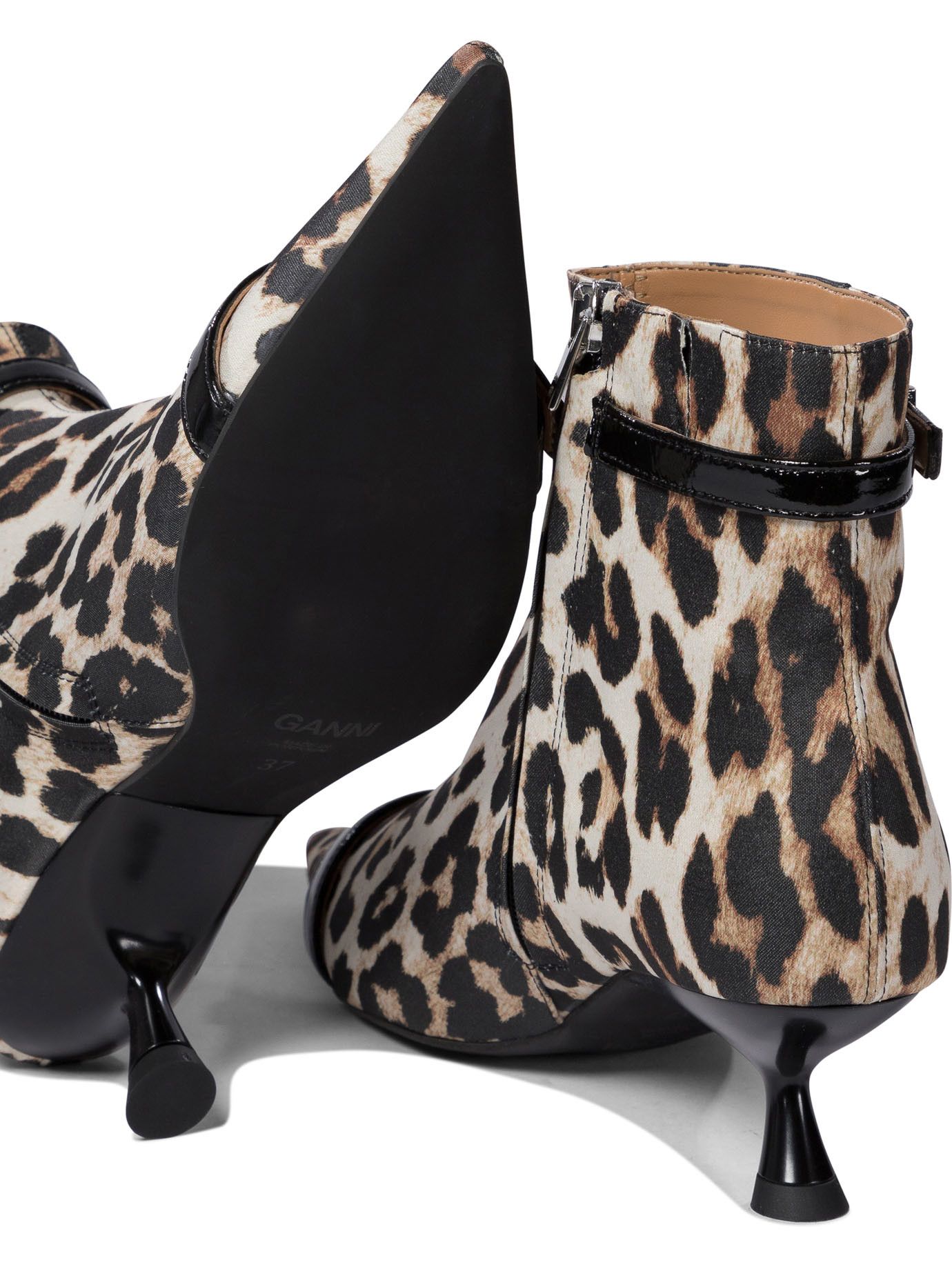 Ganni Leopard Ankle Boots Size US 9 / IT 39 - 5 Thumbnail