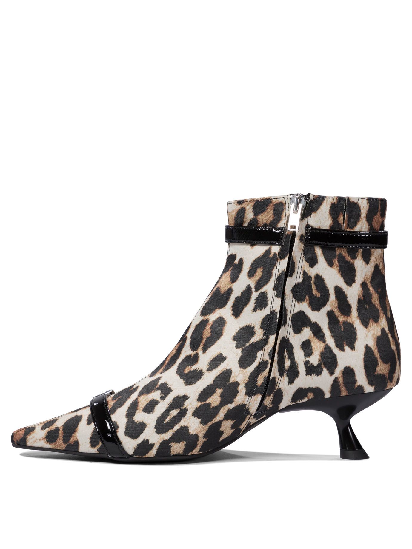 Ganni Leopard Ankle Boots Size US 7 / IT 37 - 3 Thumbnail