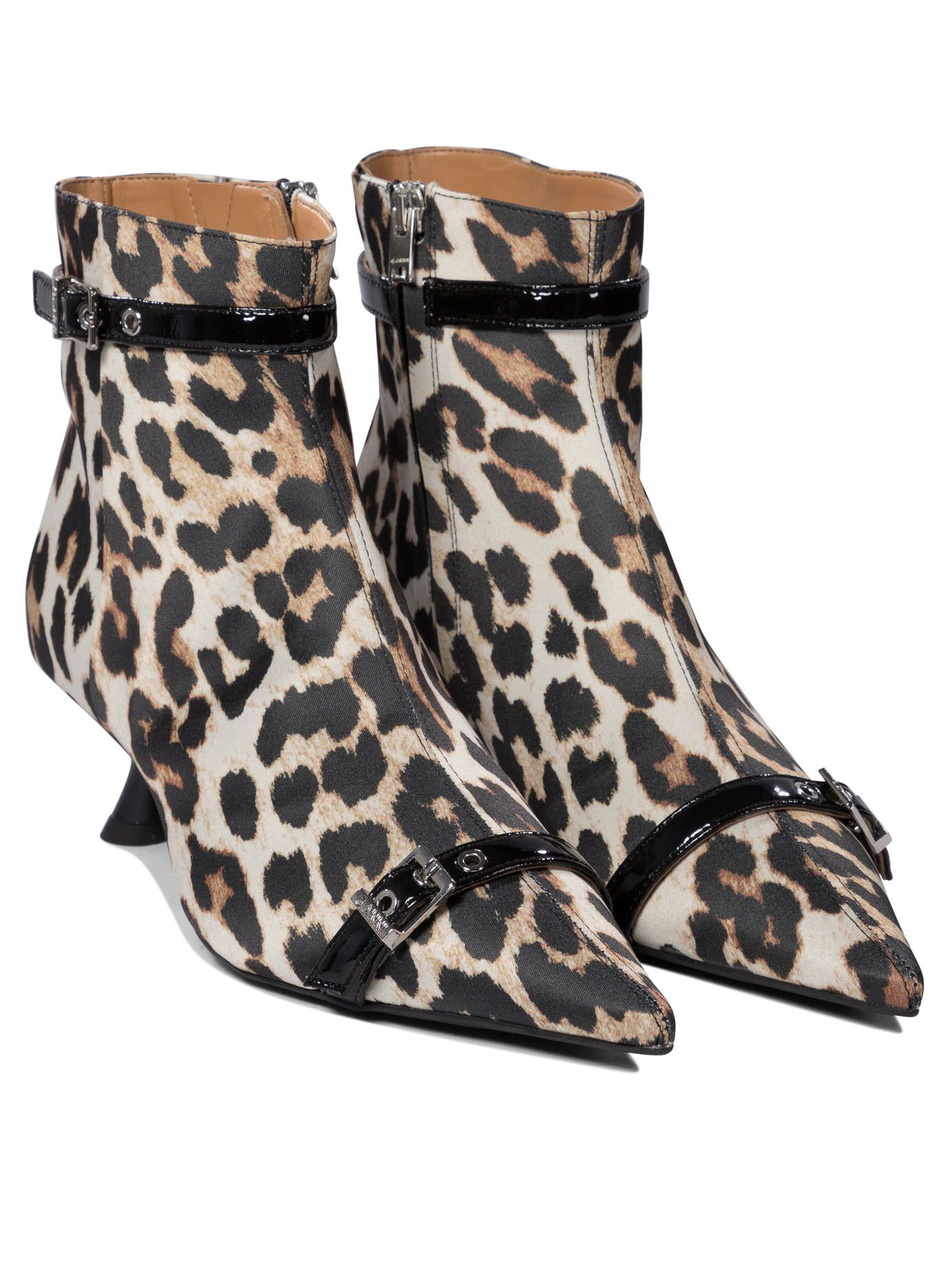 Ganni Leopard Ankle Boots Size US 7 / IT 37 - 2 Thumbnail