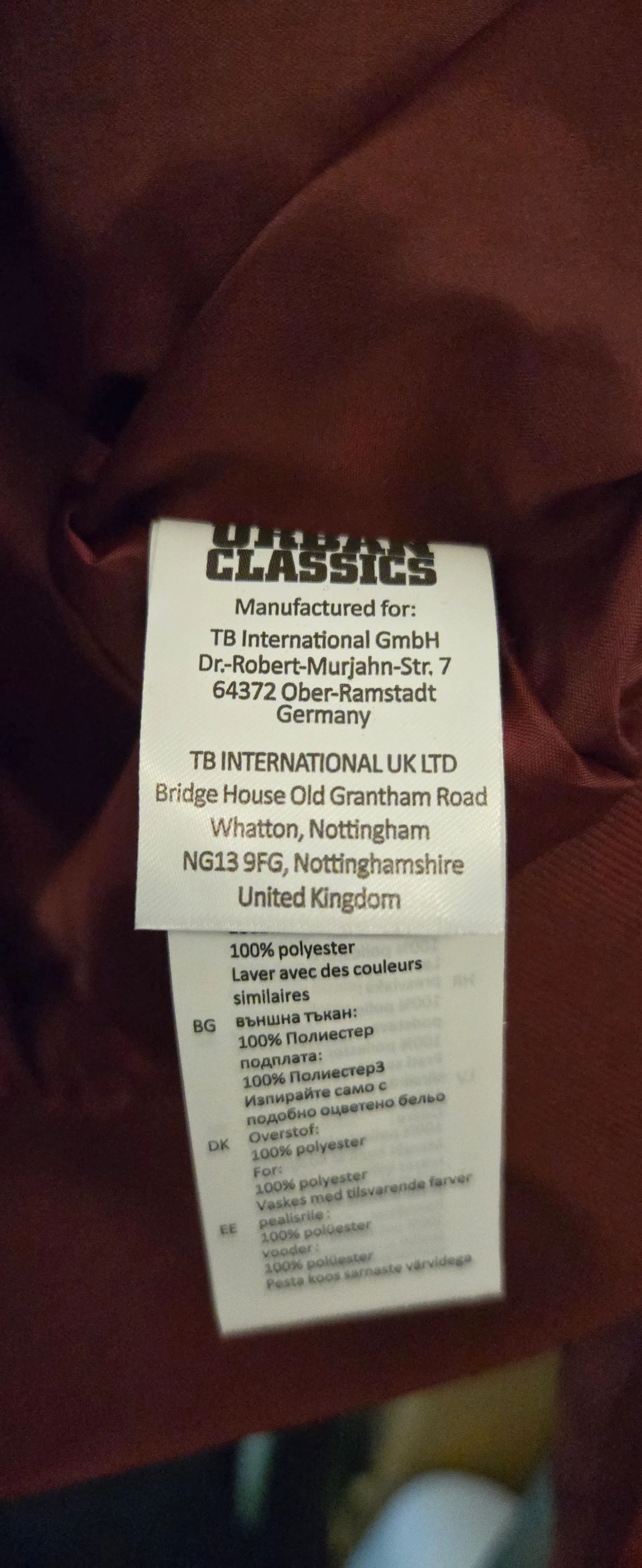 Urban Classics Urban Classics Jacket Size M / US 6-8 / IT 42-44 - 3 Thumbnail