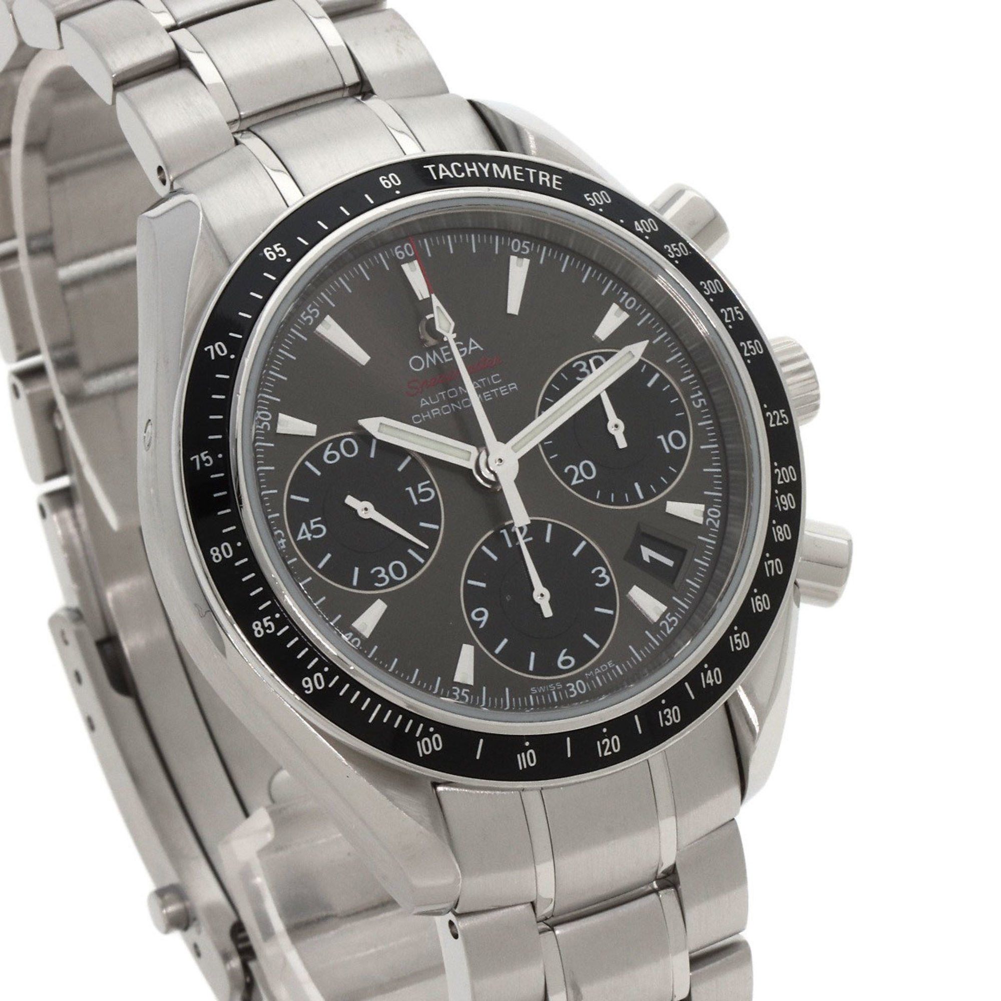 Omega Omega 323.30.40.40.06.001 Speedmaster Date Watch Stainless Steel SS Men's Size ONE SIZE - 4 Thumbnail