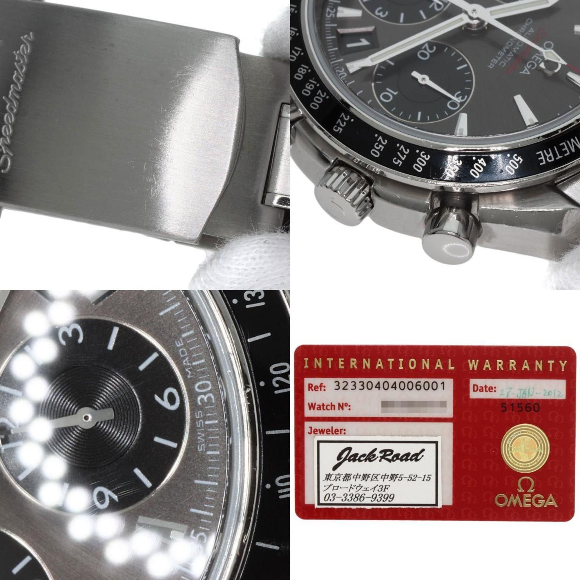 Omega Omega 323.30.40.40.06.001 Speedmaster Date Watch Stainless Steel SS Men's Size ONE SIZE - 10 Thumbnail