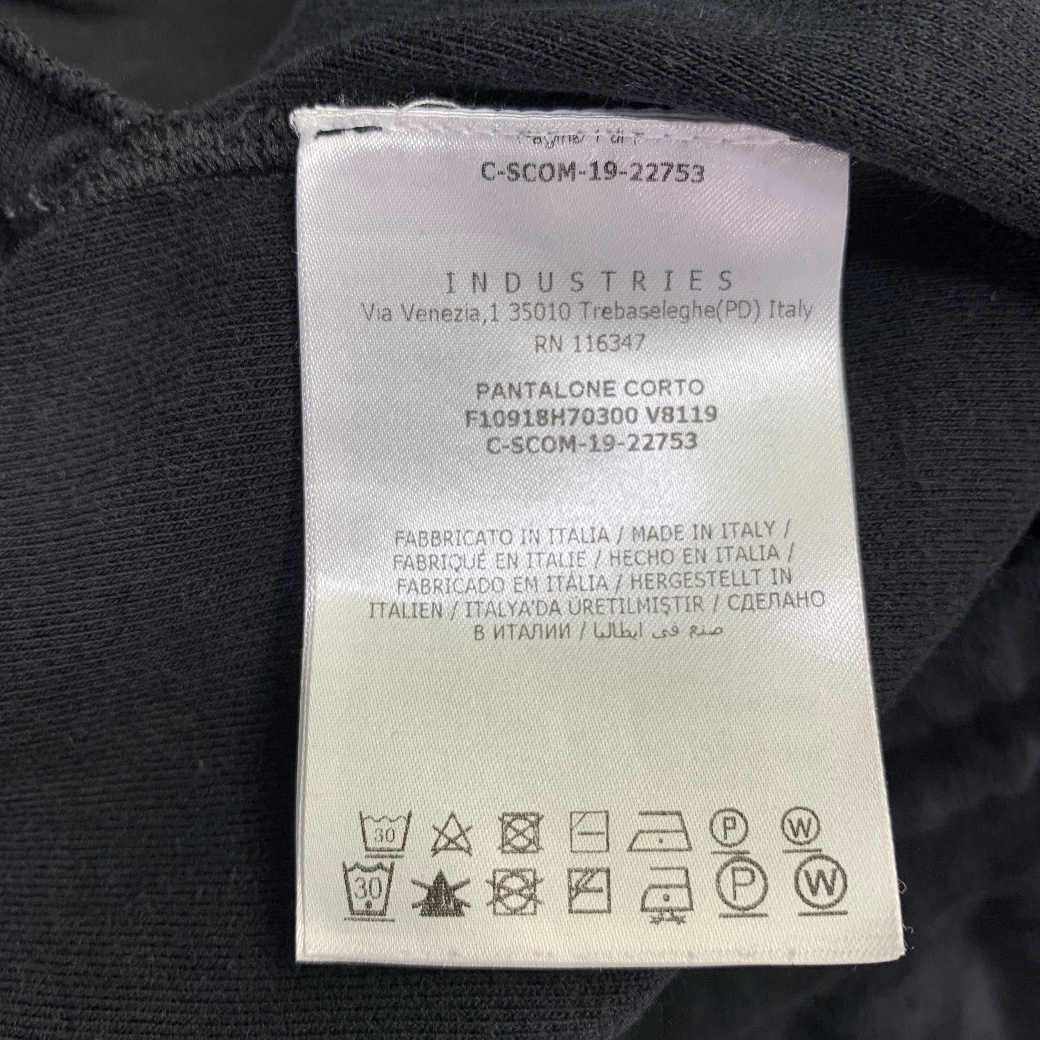 Moncler MONCER Black Terrycloth Cotton Drawstring Shorts Size US 34 / EU 50 - 7 Thumbnail