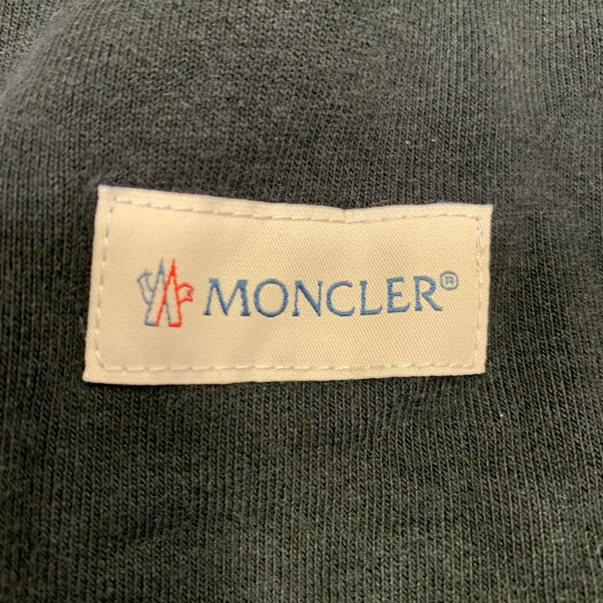 Moncler MONCER Black Terrycloth Cotton Drawstring Shorts Size US 34 / EU 50 - 6 Thumbnail