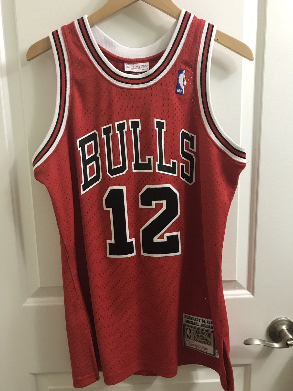 Michael Jordan No.12 Mitchell & Ness Chicago Bulls February 14th