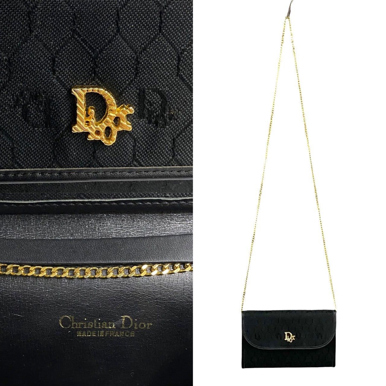 Dior Dior Shoulder Bag Black Cotton Size ONE SIZE - 3 Thumbnail