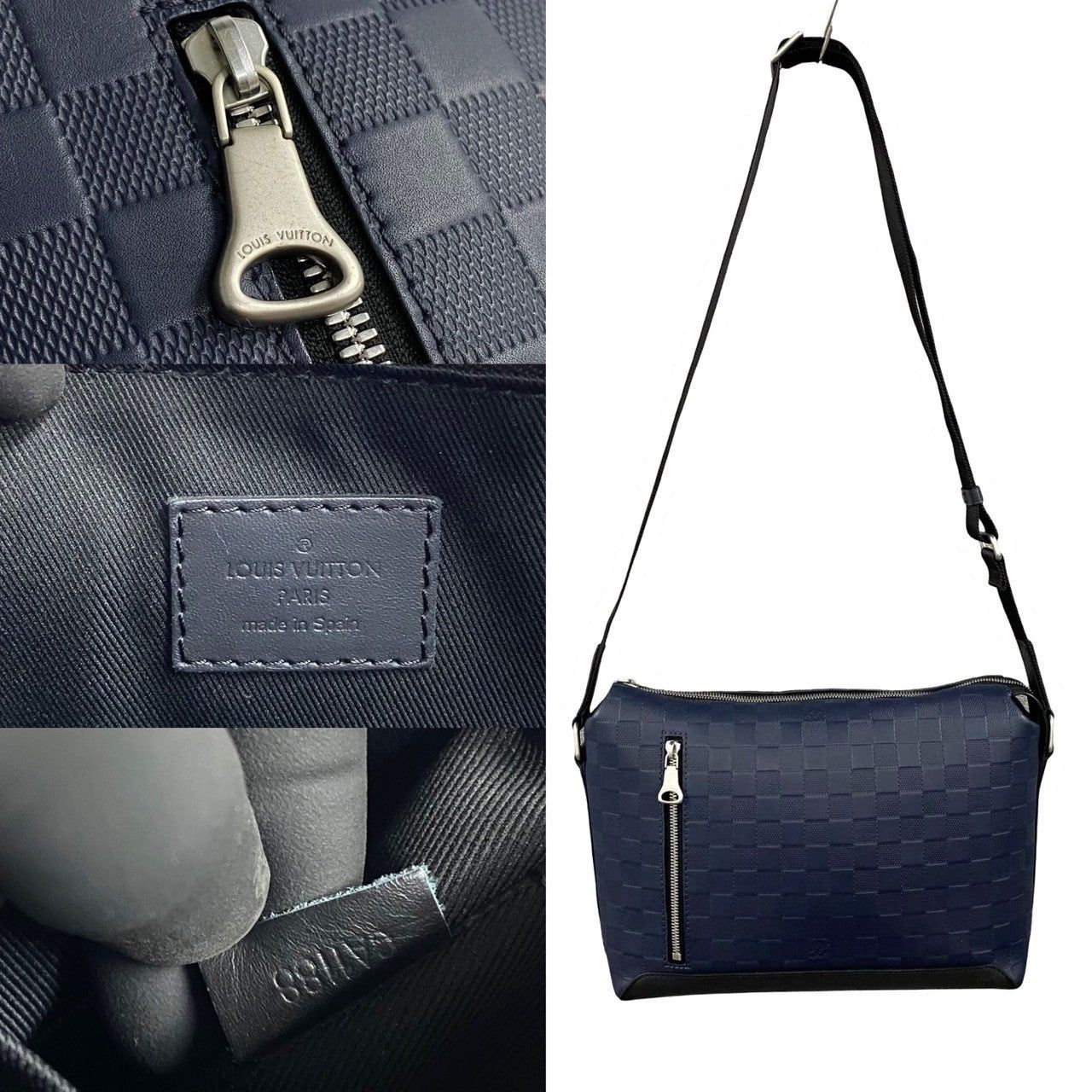 Louis Vuitton Louis Vuitton Shoulder Bag Blue Leather Size ONE SIZE - 3 Thumbnail