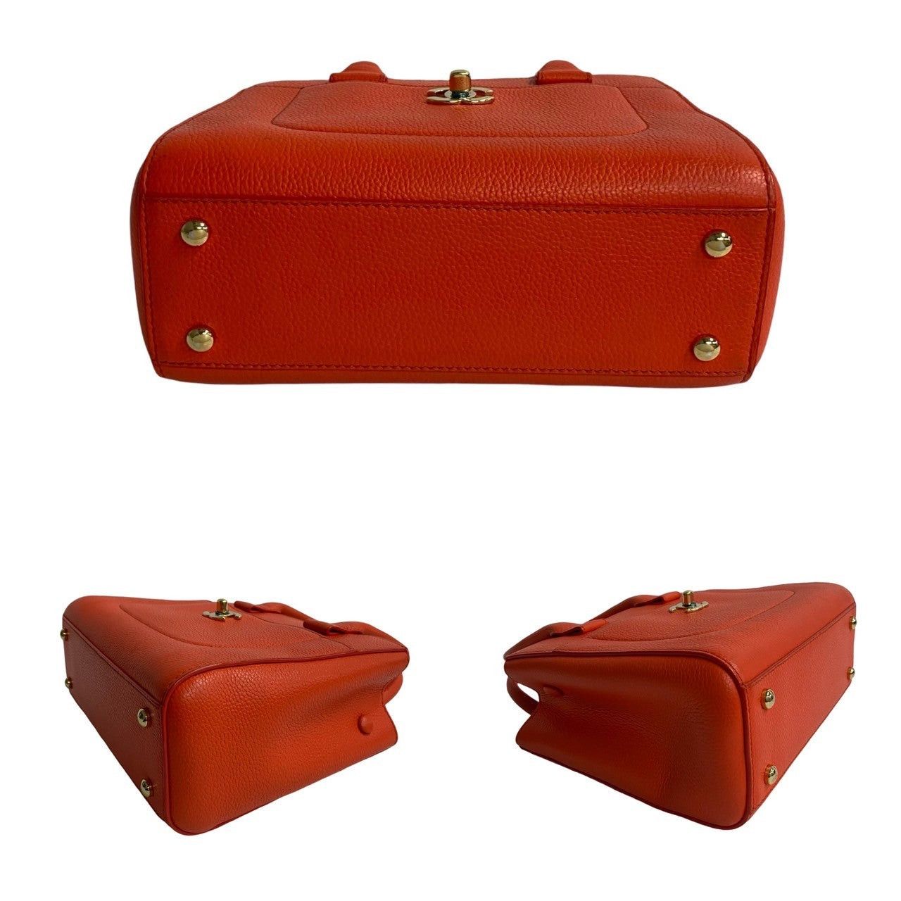 Chanel Chanel Shoulder Bag Orange Leather Size ONE SIZE - 6 Thumbnail
