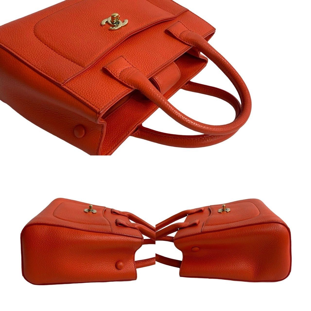 Chanel Chanel Shoulder Bag Orange Leather Size ONE SIZE - 5 Thumbnail