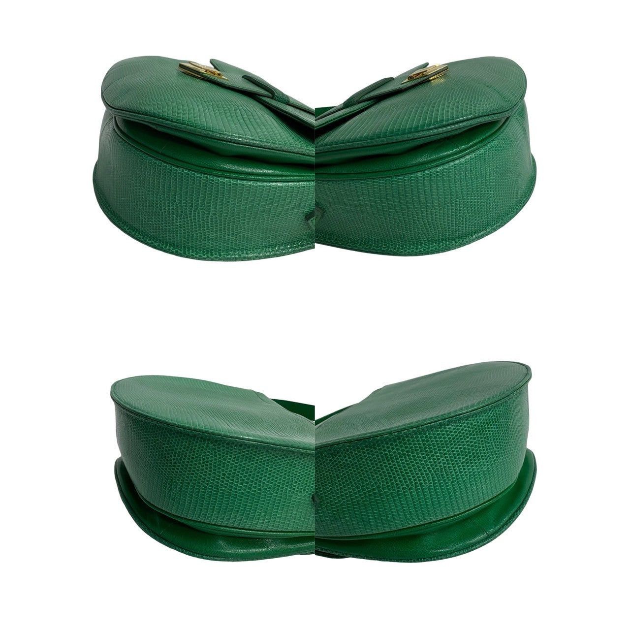 Yves Saint Laurent Yves Saint Laurent Shoulder Bag Green Leather - Exotic Size ONE SIZE - 7 Thumbnail