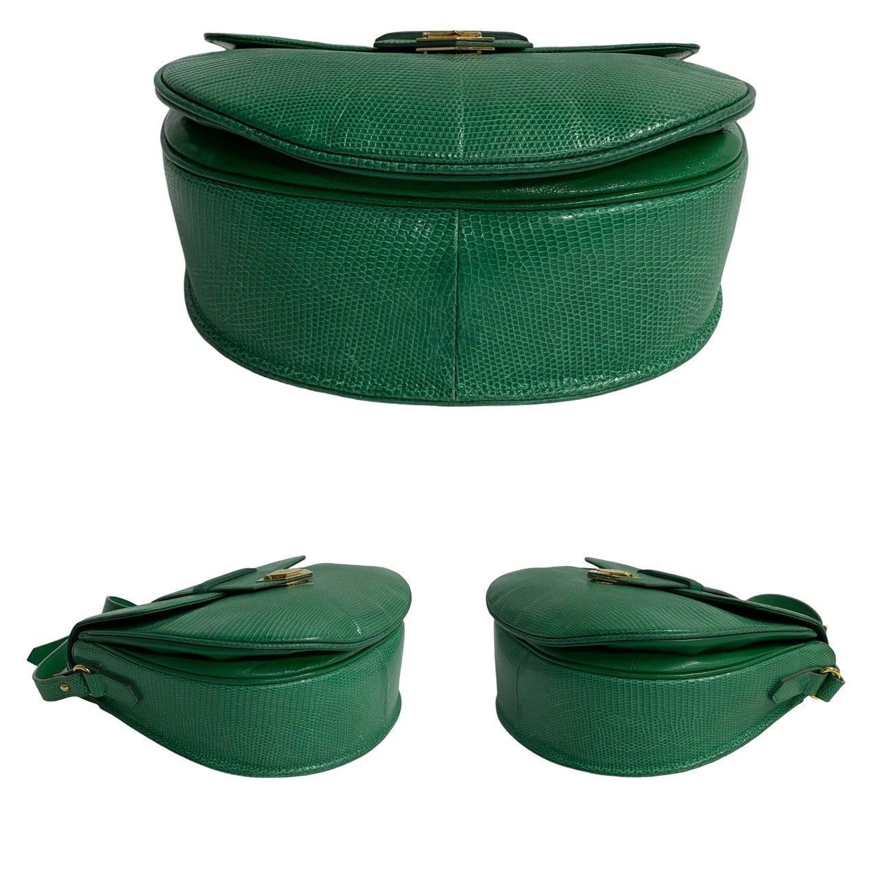 Yves Saint Laurent Yves Saint Laurent Shoulder Bag Green Leather - Exotic Size ONE SIZE - 6 Thumbnail