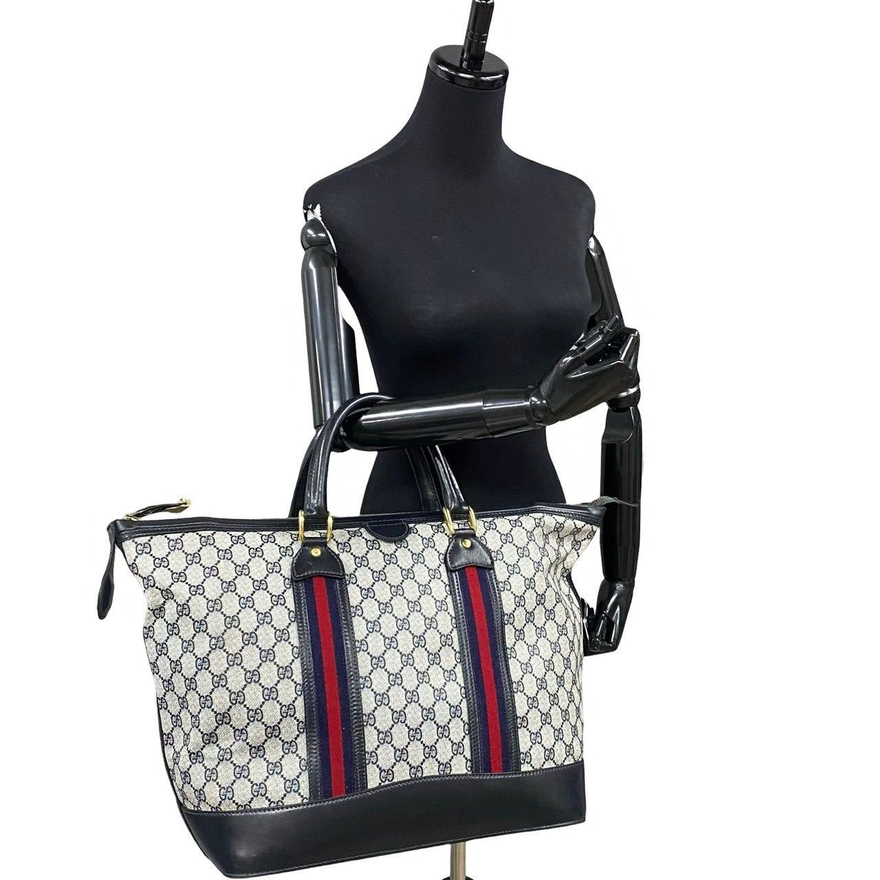 Gucci Gucci Handbag Blue Leather Size ONE SIZE - 2 Thumbnail