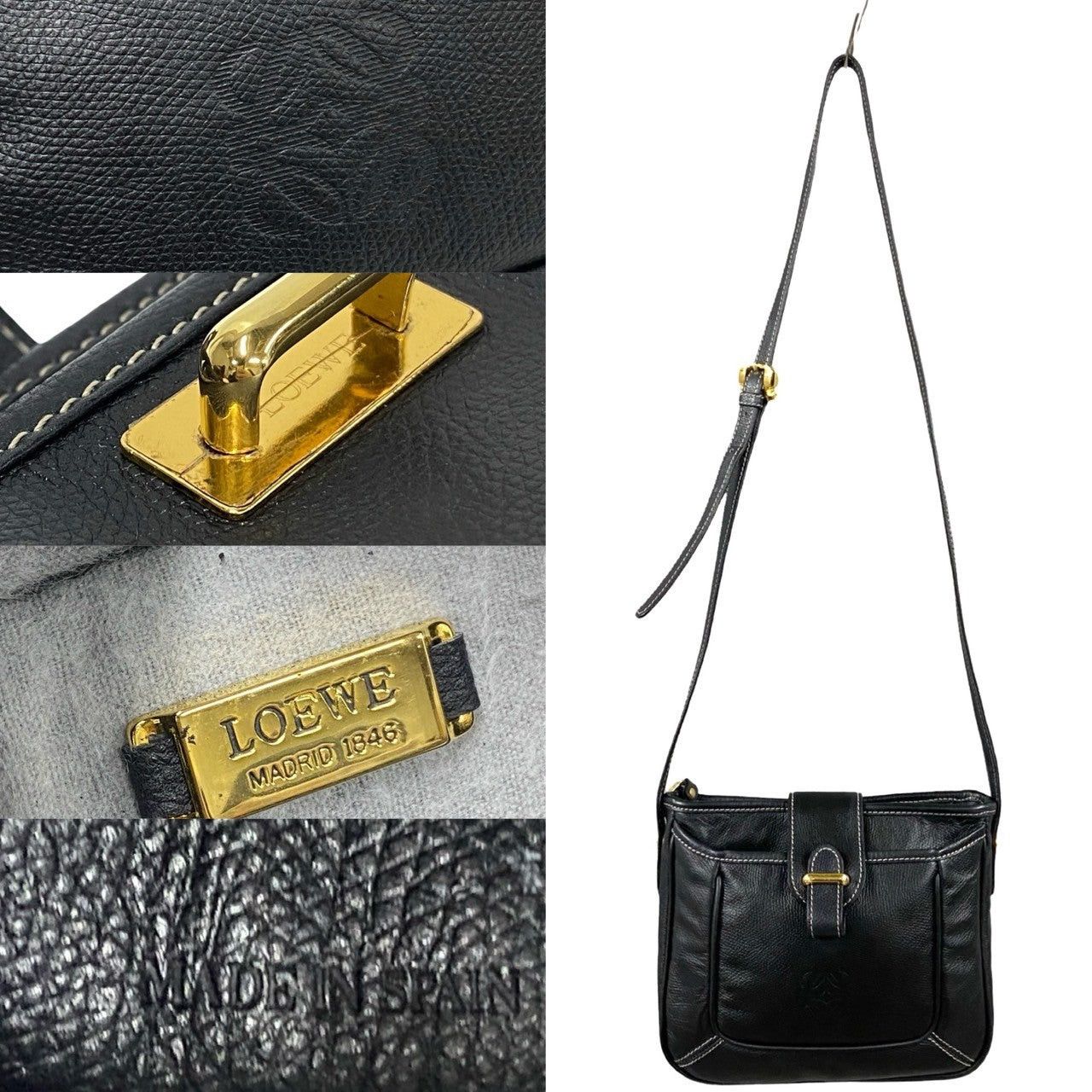 Loewe Loewe Shoulder Bag Blue Leather Size ONE SIZE - 3 Thumbnail
