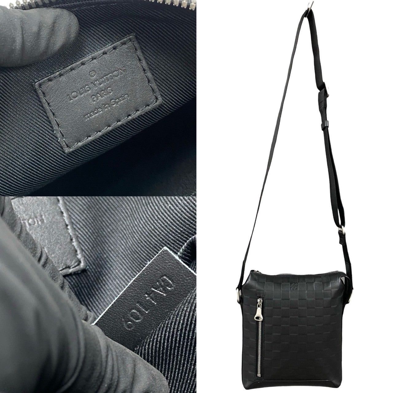 Louis Vuitton Louis Vuitton Shoulder Bag Black Leather Size ONE SIZE - 3 Thumbnail