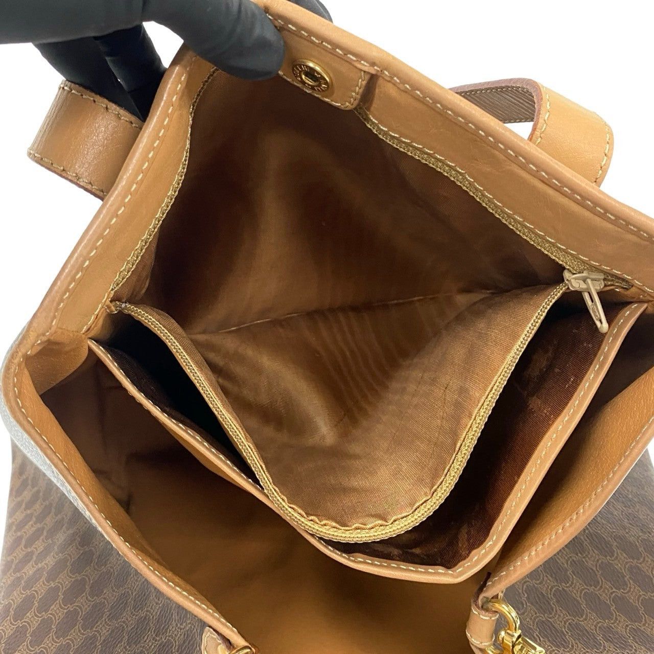 Celine Celine Tote Bag Brown Leather Size ONE SIZE - 9 Thumbnail