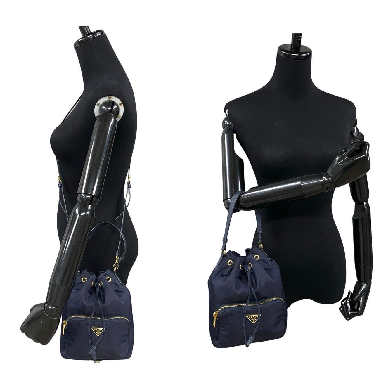Prada Prada Shoulder Bag Blue Synthetic Size ONE SIZE - 2 Thumbnail