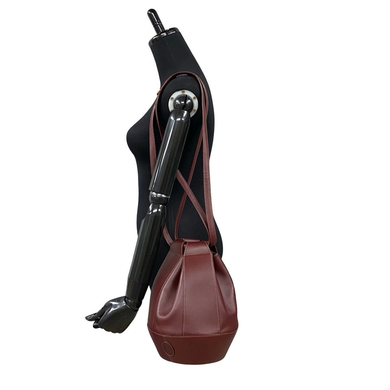 Cartier Cartier Shoulder Bag Red Leather Size ONE SIZE - 2 Thumbnail
