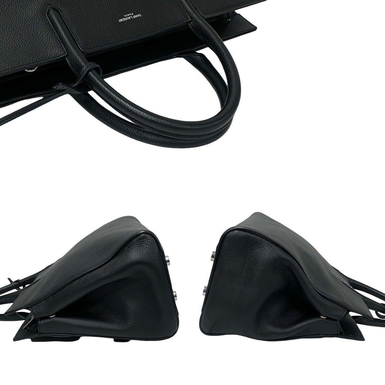 Yves Saint Laurent Yves Saint Laurent Shoulder Bag Black Leather Size ONE SIZE - 5 Thumbnail
