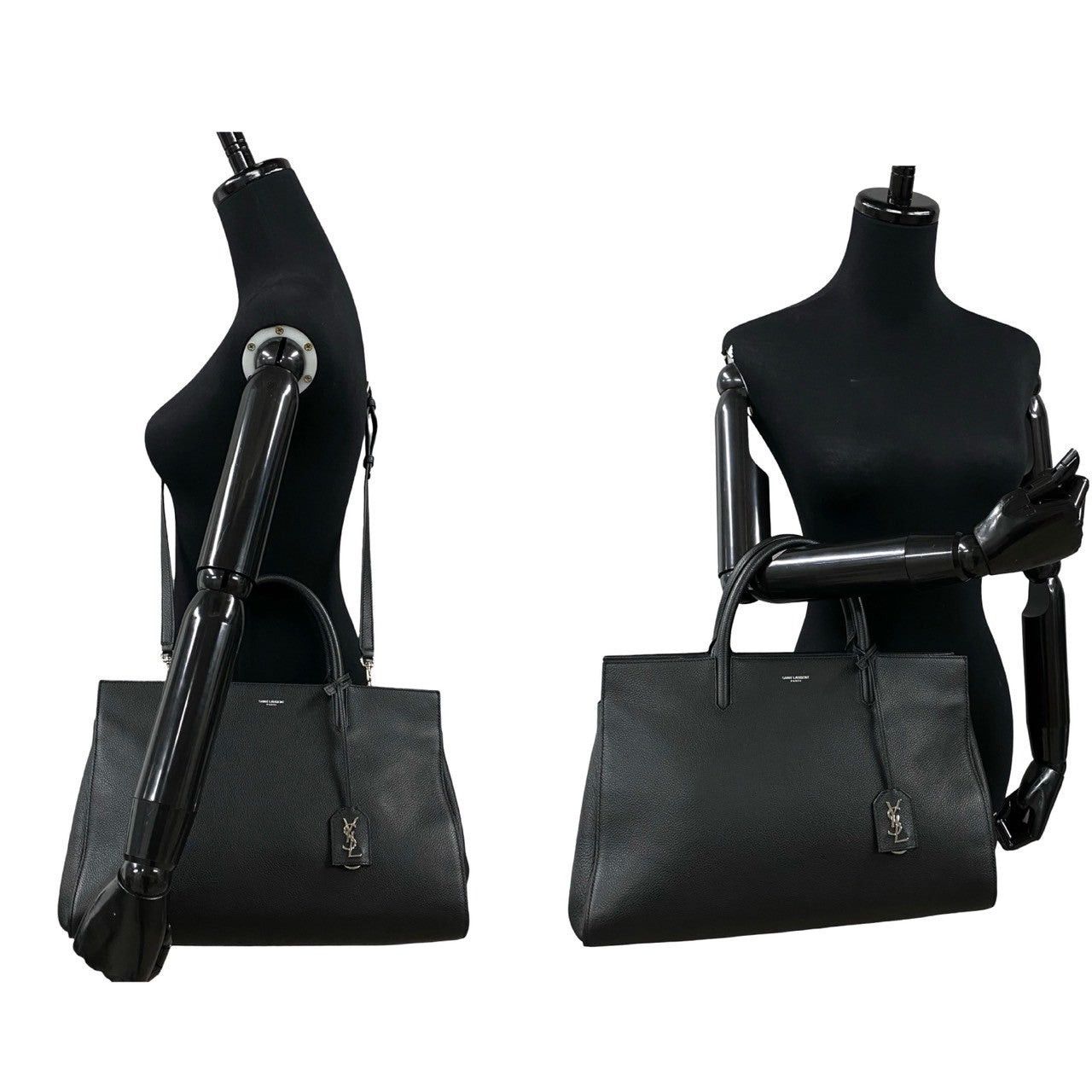 Yves Saint Laurent Yves Saint Laurent Shoulder Bag Black Leather Size ONE SIZE - 2 Thumbnail