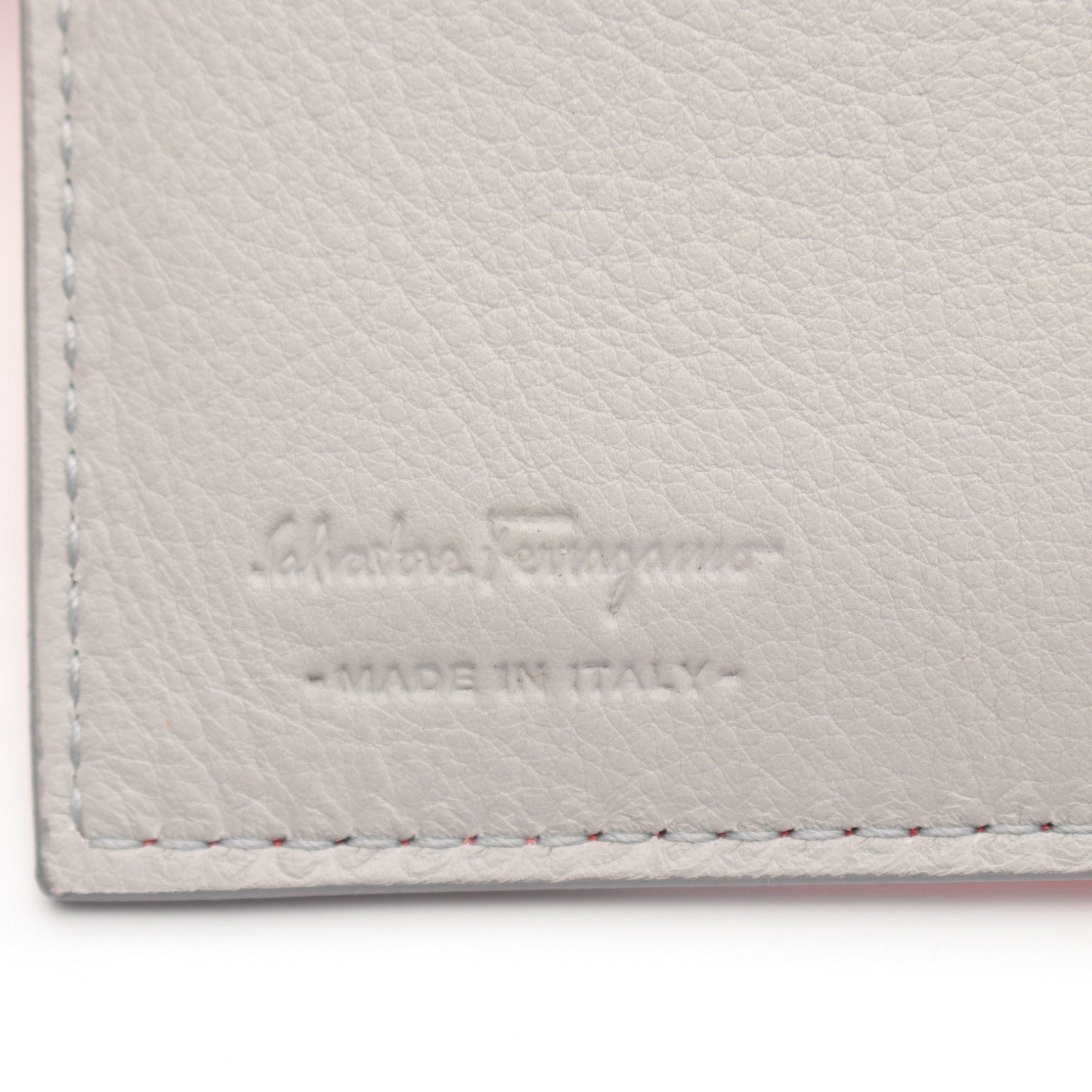 Salvatore Ferragamo Salvatore Ferragamo Bi-Fold Wallet Leather Orange Red Size ONE SIZE - 4 Thumbnail