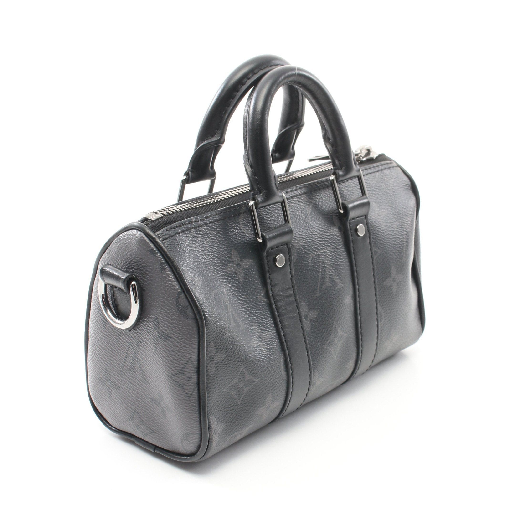 Louis Vuitton Louis Vuitton Keepall Xs Monogram Eclipse Handbag Leather Black Size ONE SIZE - 2 Thumbnail