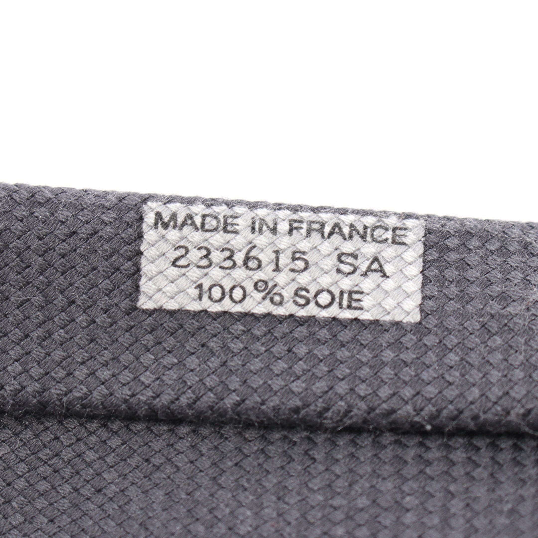 Hermes Hermes Tie Silk Dark Navy Size ONE SIZE - 5 Thumbnail