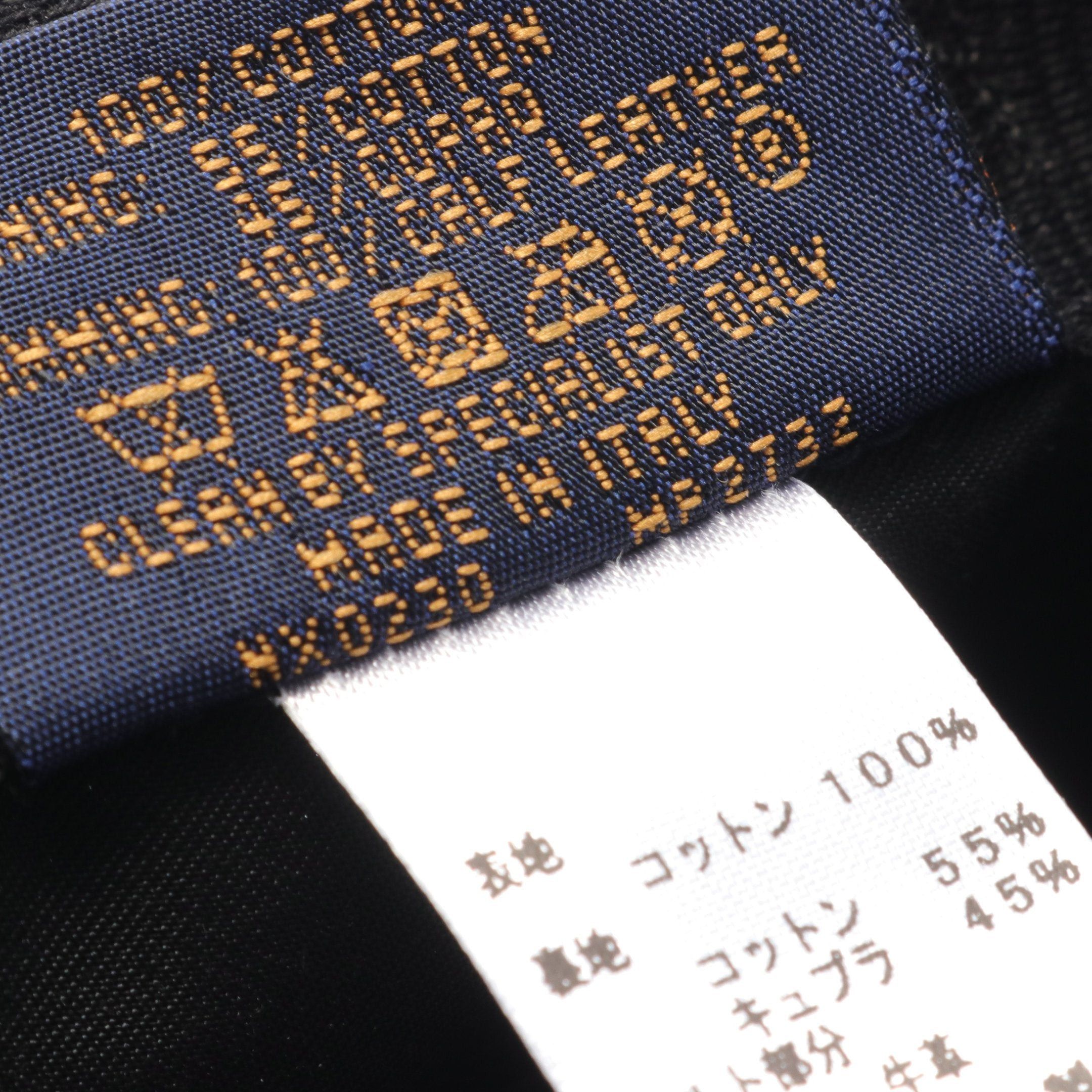 Louis Vuitton Louis Vuitton Louis Vuitton * Nigo Casquette Squared Lv Cap Logo Embroidery Cotton Leather Black White Light Brown Size ONE SIZE - 6 Thumbnail