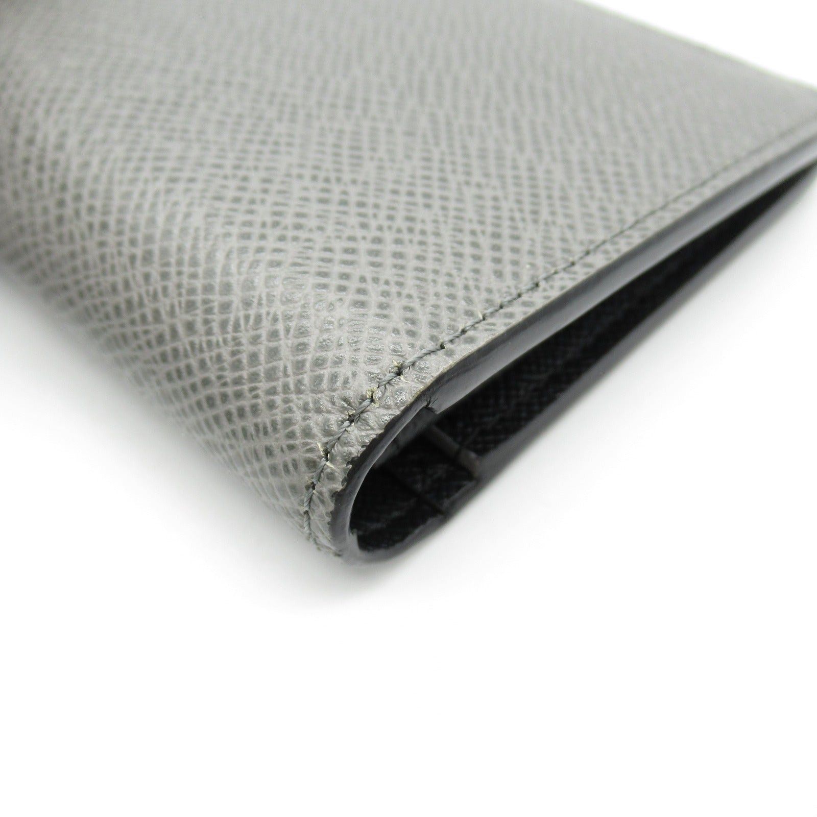 Louis Vuitton Louis Vuitton Portofeuil Brazza Nm Bi-Fold Long Wallet Leather Taiga Gray Gris Roche Grey/Black Size ONE SIZE - 10 Thumbnail