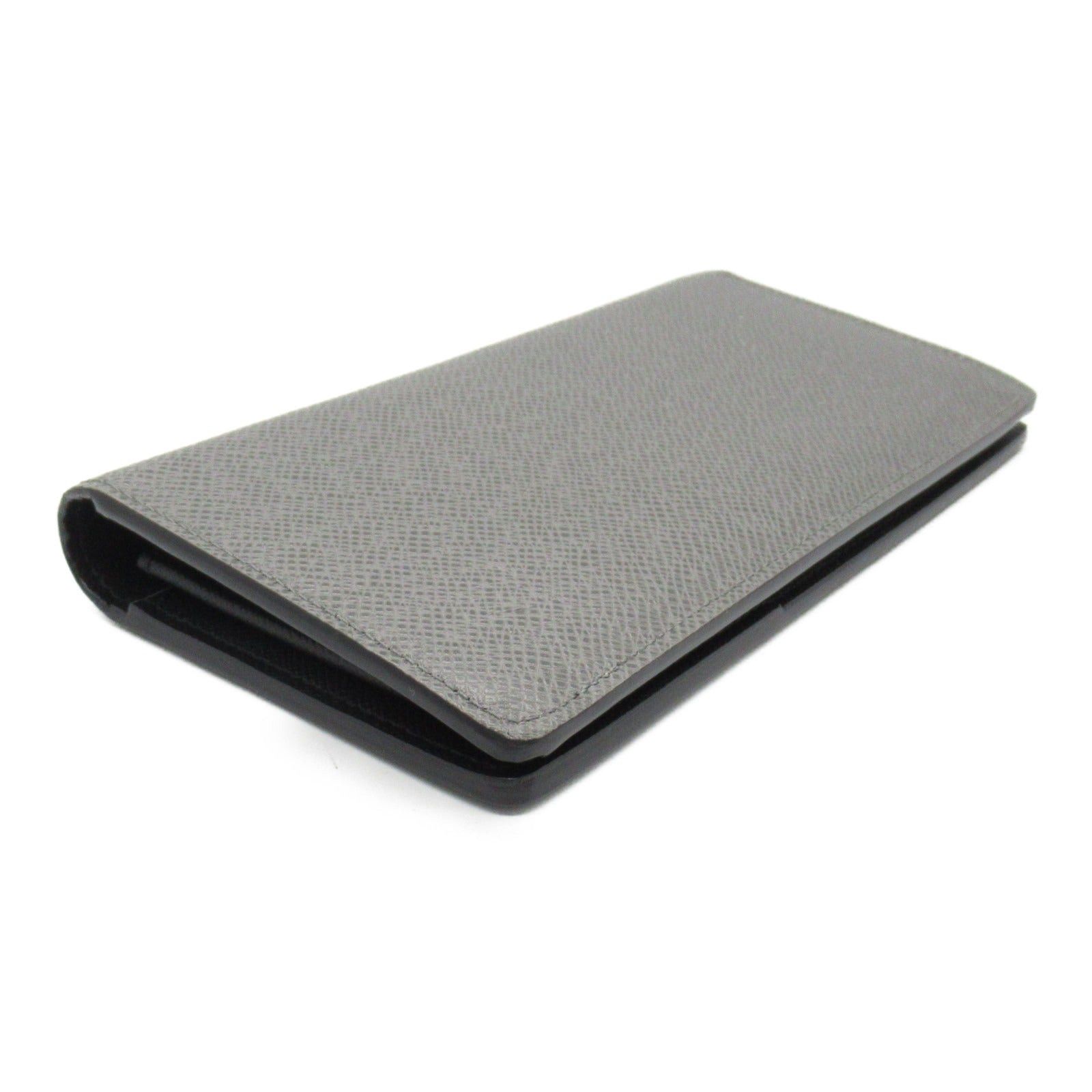 Louis Vuitton Louis Vuitton Portofeuil Brazza Nm Bi-Fold Long Wallet Leather Taiga Gray Gris Roche Grey/Black Size ONE SIZE - 3 Thumbnail