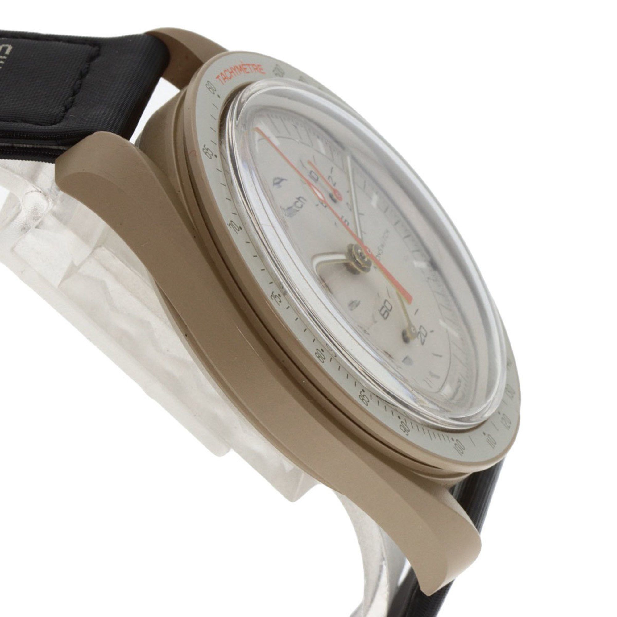Omega Omega x Swatch S033C100 MISSION TO JUPITER Speedmaster collaboration watch ceramic nylon men's Size ONE SIZE - 6 Thumbnail