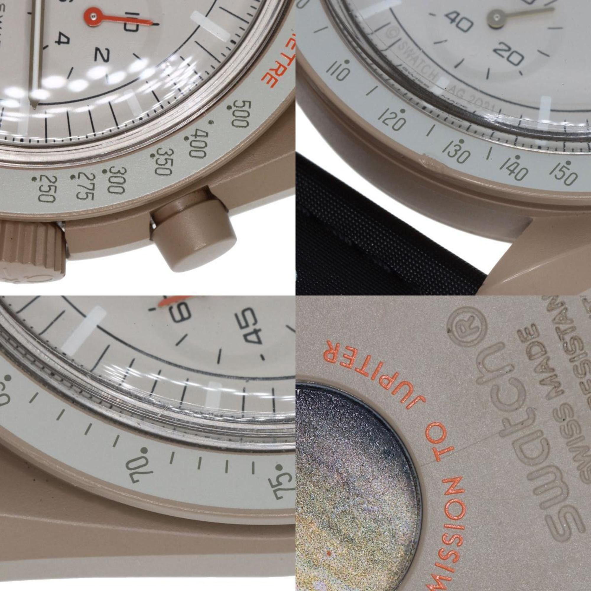 Omega Omega x Swatch S033C100 MISSION TO JUPITER Speedmaster collaboration watch ceramic nylon men's Size ONE SIZE - 9 Thumbnail