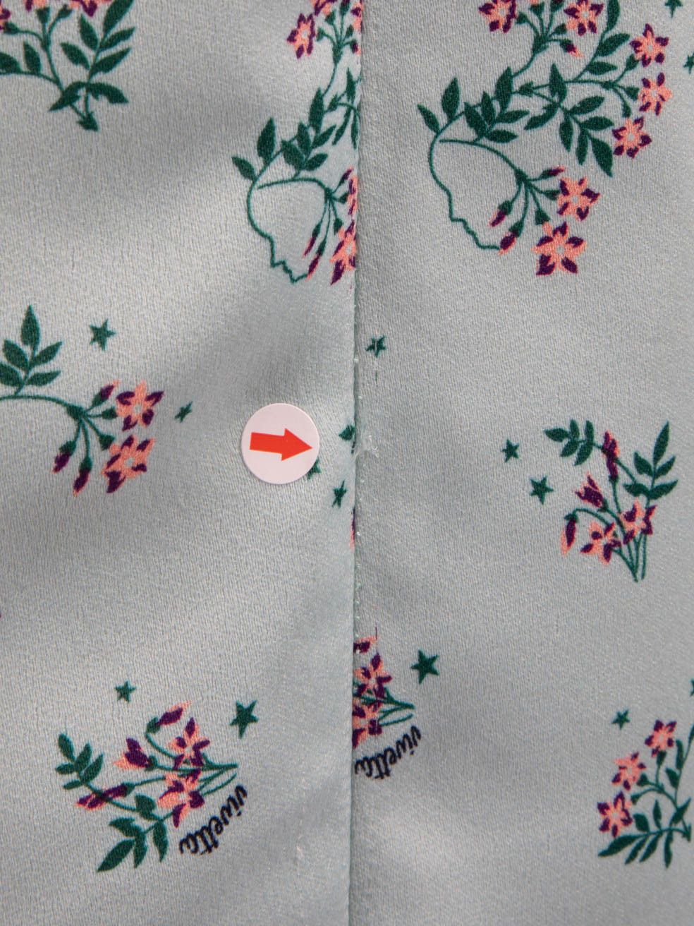 Other Blue Floral Print Long Sleeve Maxi Dress Size XS / US 0-2 / IT 36-38 - 7 Thumbnail