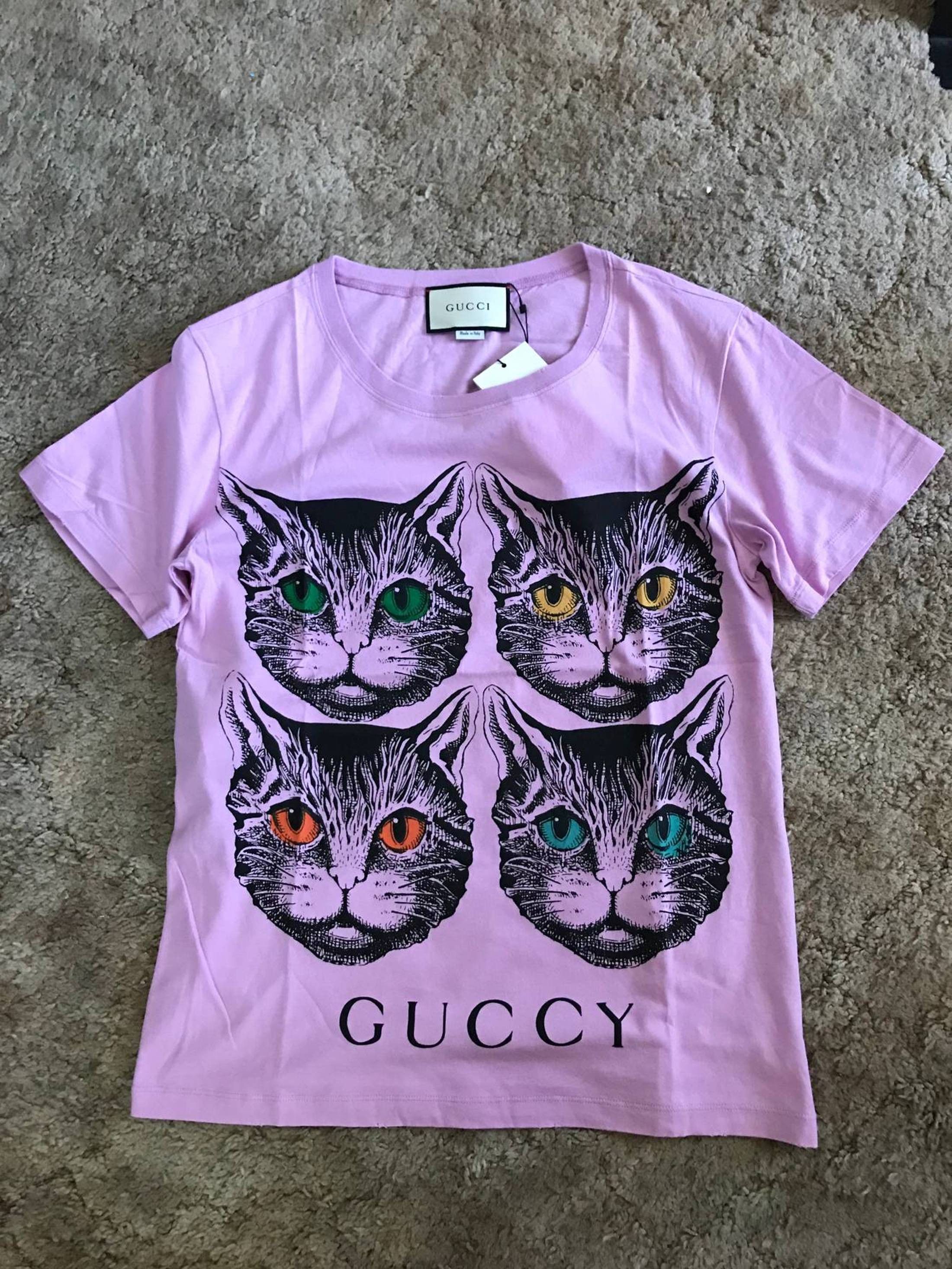 Gucci fashion mystic cat shirt