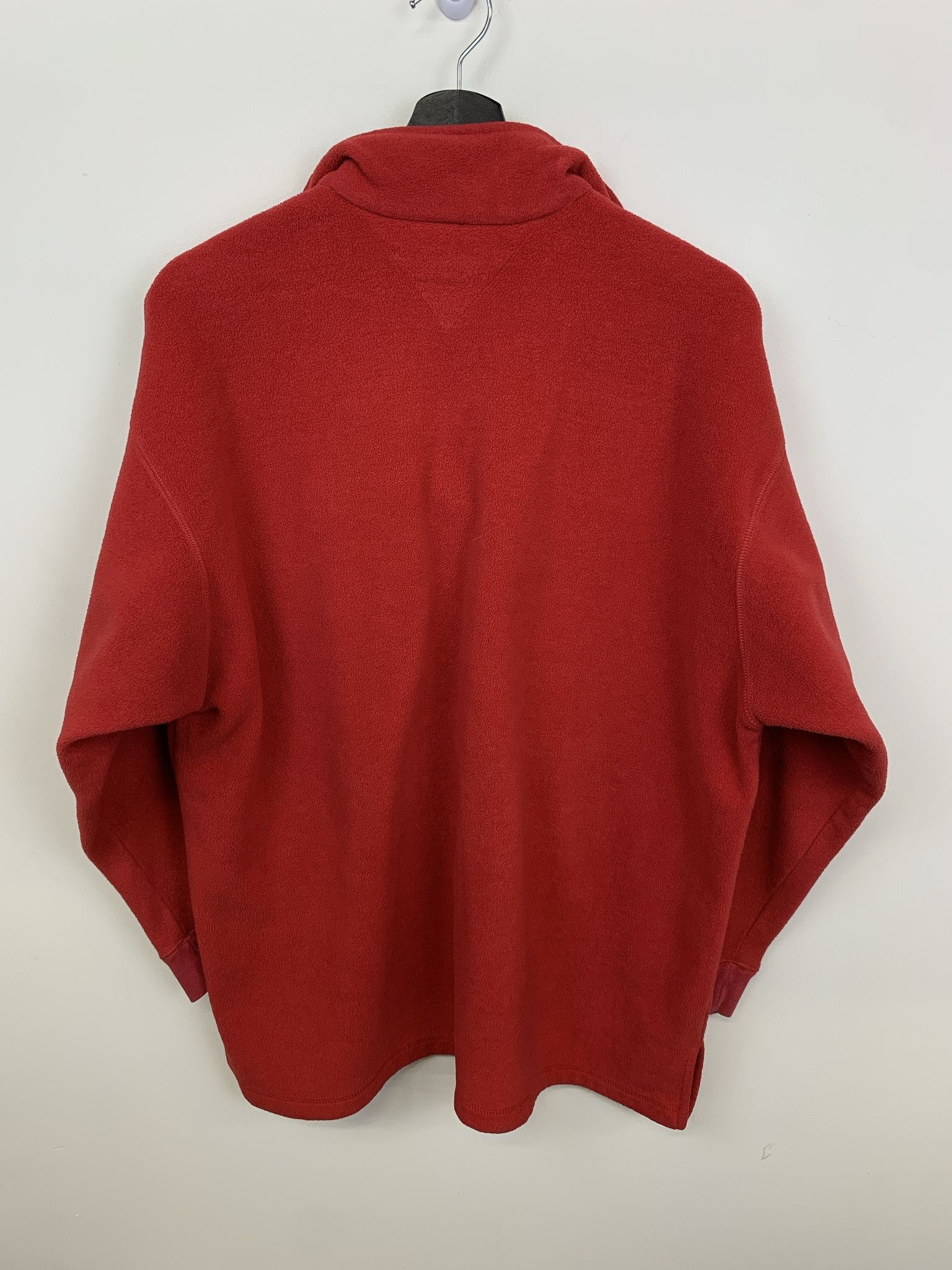 Tommy Hilfiger Vintage 1990s Tommy Hilfiger Red Quarterzip Fleece Size XL Size US XL / EU 56 / 4 - 2 Thumbnail