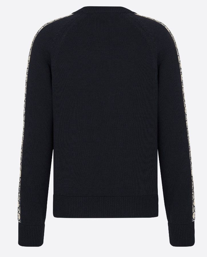 Dior Knit Sweater Oblique Navy