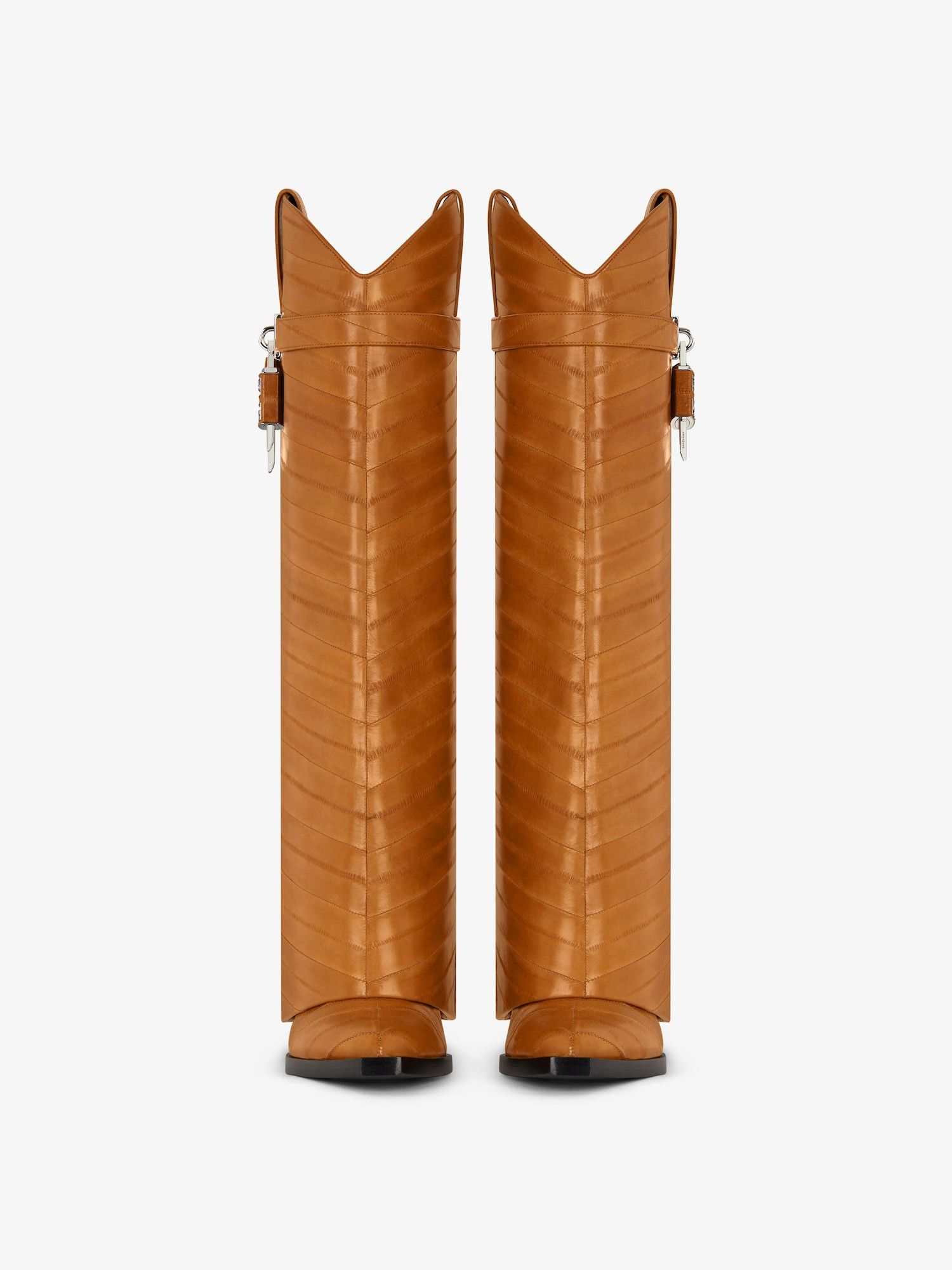 Givenchy Shark Lock Cowboy High Boots 60mm in camel Size US 12 / IT 42 - 2 Thumbnail