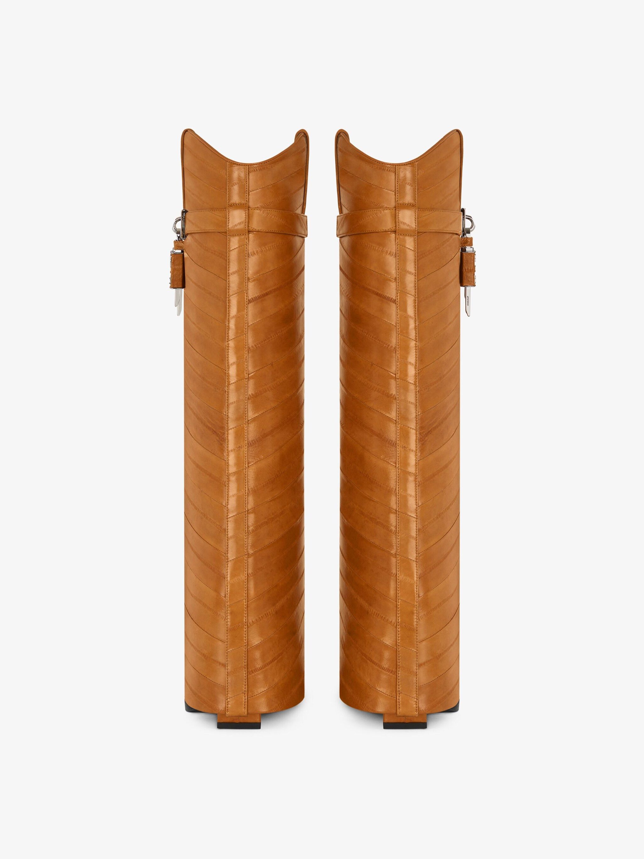 Givenchy Shark Lock Cowboy High Boots 60mm in camel Size US 12 / IT 42 - 4 Thumbnail